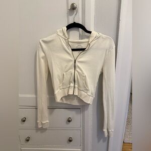 Urban Outfitters Zip-Up Cropped Hoodie